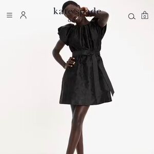 Kate Spade Fall Poppies Taffeta Dress-XXL